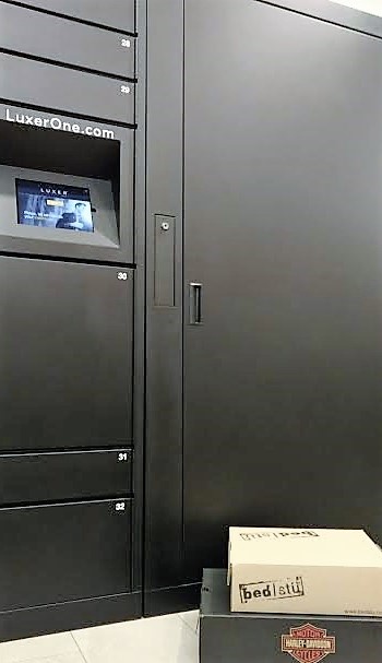 The Luxer Lockers at The Lofts of Merchants Row.