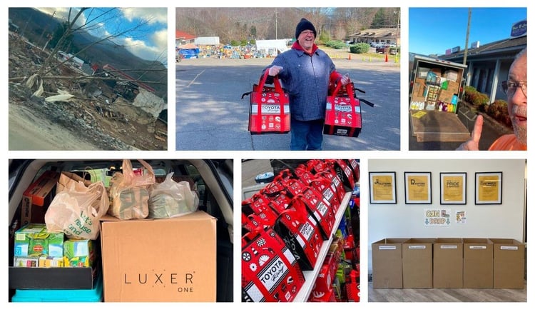 Support for Hurricane Helene Relief in Western NC by Luxer One