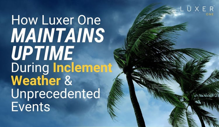 How Luxer One Maintains Uptime During Inclement Weather and Unprecedented Events