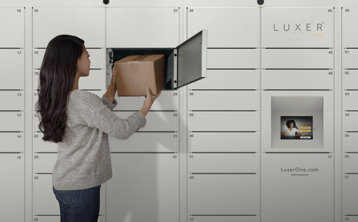 Luxer One Lockers In Use